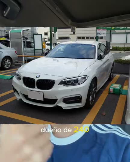 Recorte de un video de autos ya editado: la foto de un auto ocupa la parte de arriba mientras la persona lo nombra.